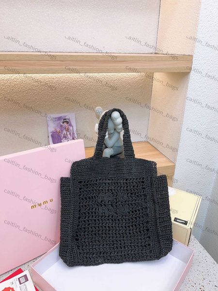 

designer bag women's fashion tote bag raffia totes woven bag large shopping bags shoulder bags fashion straw design handbag