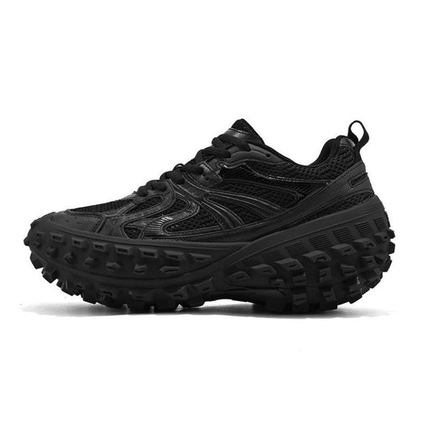 

designer women men platform defender tire shoes chunky sneakers tenis casual fashion vulcanize shoe plus boots size 45, Black