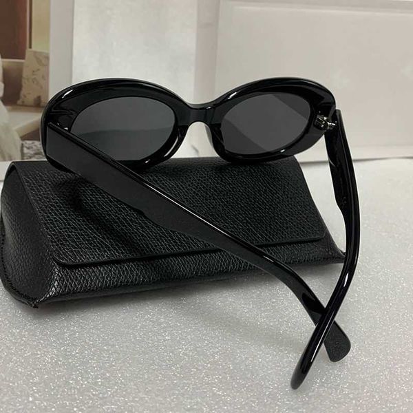 

arc de triomphe sunglass blonde havana frame oval frame with temple ins net red same style all-match glasses 40194 small frame woman6symj8wx, White;black
