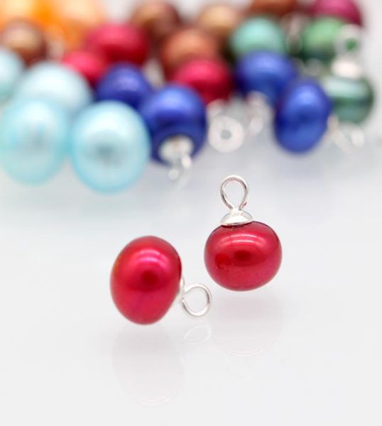 

women 925 sterling silver pearl pendant freshwater cultured button pearl with ss tail love wish necklace simple jewelry for party 5577620