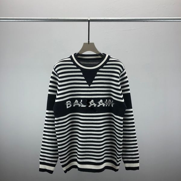 

2023 new europe women and mens designer sweaters retro classic luxury sweatshirt men arm letter embroidery round neck comfortable high-quali, White;black