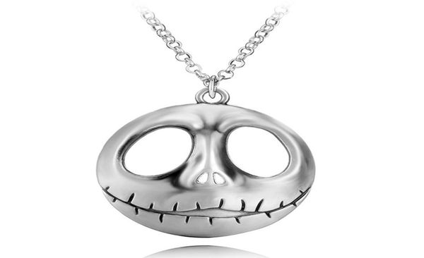 

european and american jewelry surrounding the film the nightmare before christmas jack skull necklace factory direct selling8954539, Silver
