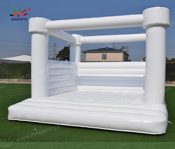 

commercia pvc inflatable wedding bouncer white bounce house birthday party jumper bouncy castle7214608