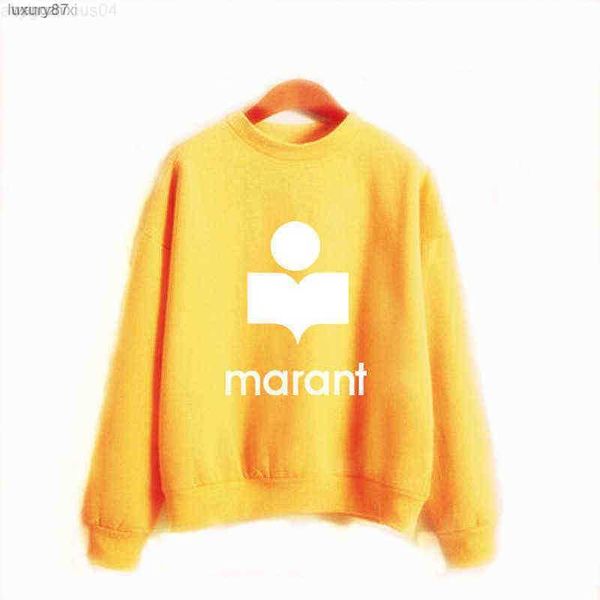 

plus velvet super dalian hoodie women's marant spring and autumn loose pullover hooded sweater g1102, Black