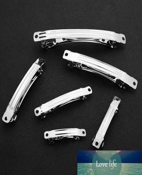 

20pcslot rhodium color metal french barrettes hair clip 4cm 5cm 6cm 8cm 10cm diy hair bow clips for diy hair jewelry findings2983885, Golden;silver
