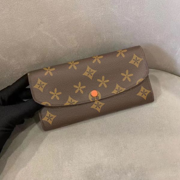 

m60697 emilie women's card holders coin purses wallets long wallet designer mens purse card holders 4 credit card slots genuine leather