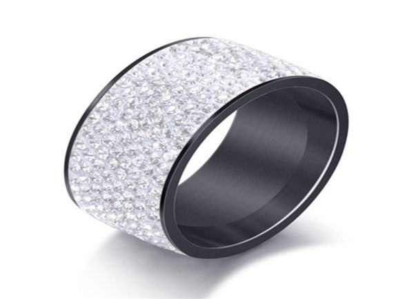 

2020 new 316l stainless steel 8 row crystal pave wedding rings for woman4790956, Silver