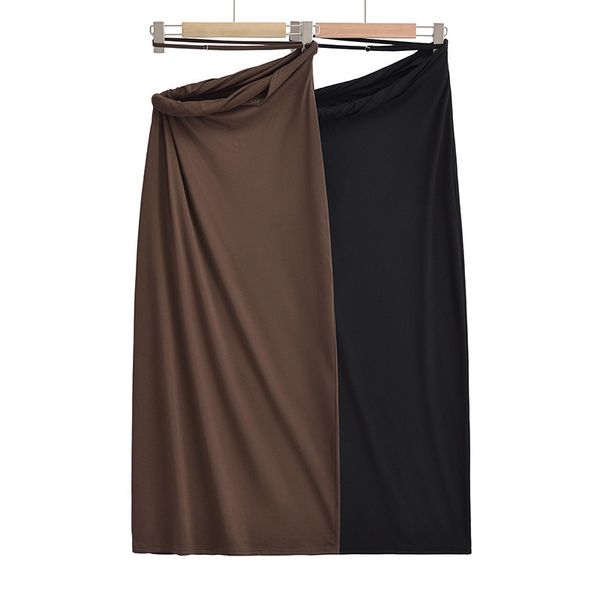 

skirts women knot full skirt 230707, Black
