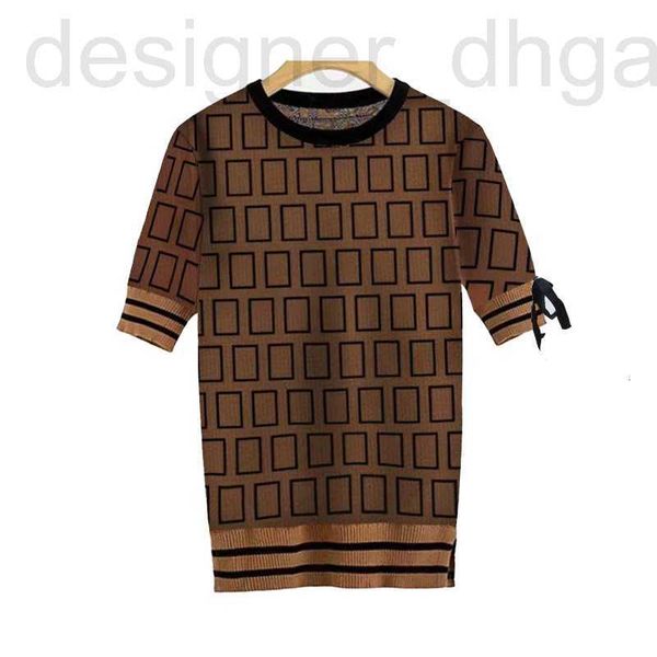 

women's sweaters designer designer women's sweater high end fashion letter jacquard temperament youth leisure short sleeve round n, White;black