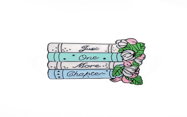 

flower just one more chapter cute small funny enamel brooches pins for women girl christmas gift demin shirt decor brooch pin meta9476128, Gray