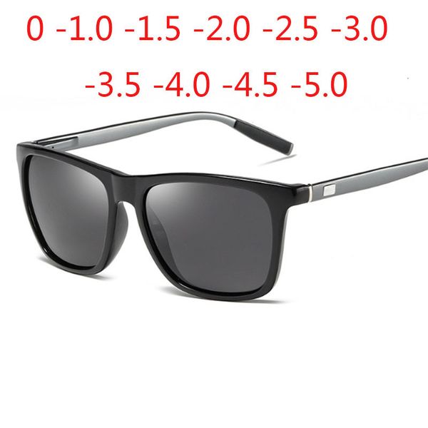 

sunglasses fashion polarized men women aluminum magnesium driver square prescription 0 05 10 20 to 50 230707, White;black