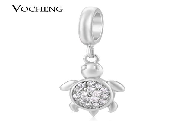 

vocheng endless charms turtle charm interchangeable jewelry nonfading 3 colors filled zircon brass material diy accessory vc1716905884, Bronze;silver