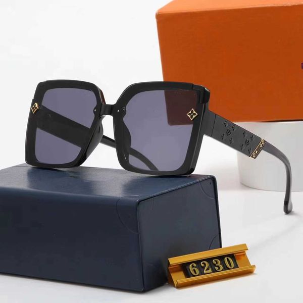 

Fashion Lou top cool sunglasses Overseas new L letter online popular men's and women's travel box glasses 6230 with original