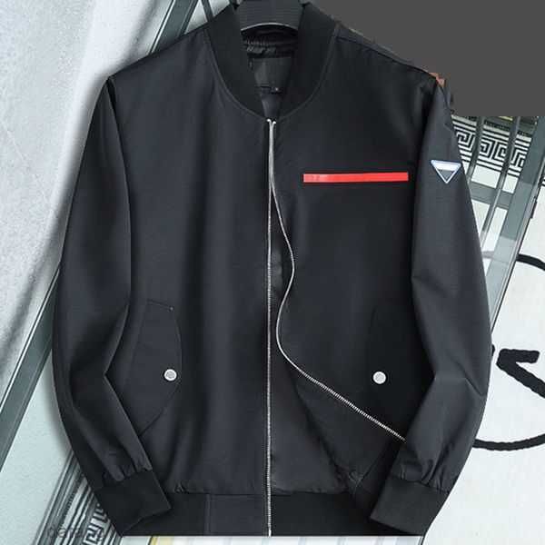 

prad mens jacket windbreaker thin coats with letters inverted triangle men women waterproof coat spring autumn clothes jackets outerwear men, Black;brown