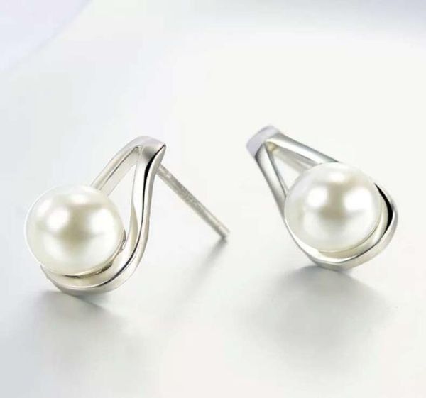 

new jewelry pearl stud earrings vintage wedding stud earring fashion charms earrings4496870, Golden;silver