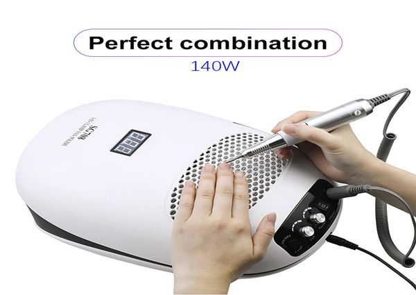 

140w 3 in 1 manicure set dryer electric drill machine with nail dust suction collector vacuum cleaner q11233844870