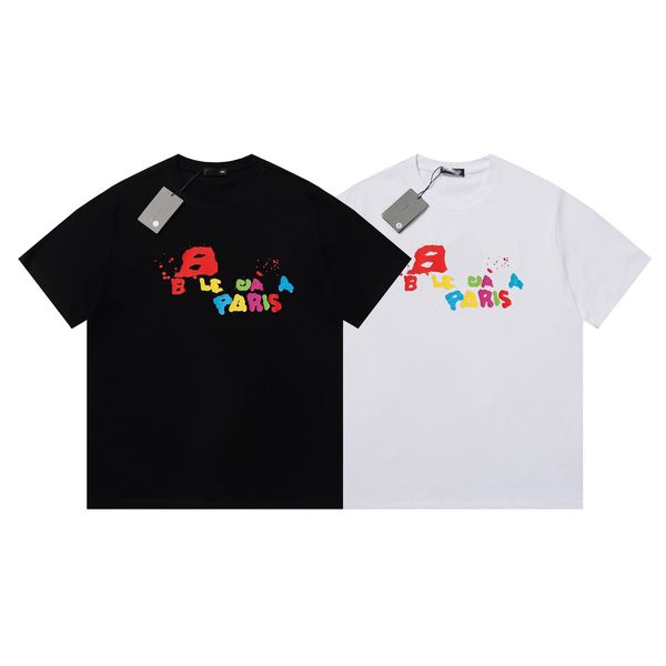 

men's designer shirt men's t-shirt men's black and white t-shirt women's t-shirt pure cotton short-sleeved fashion casua, White;black