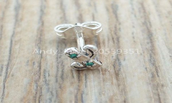 

andy jewel 925 sterling silver beads my lovely cactus single stud earring charms fits european style jewelry bracelets & necklace 2985293702, Black