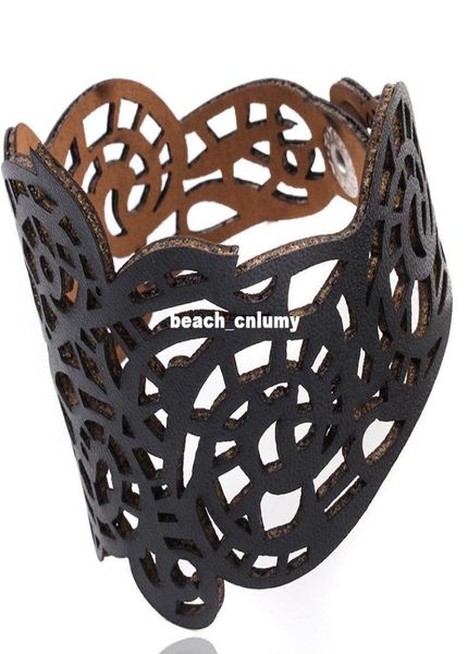 

vintage cuff adjsutable faux leather fashion bracelets bangle jewelry lady valentine039s day gifts2725271, White
