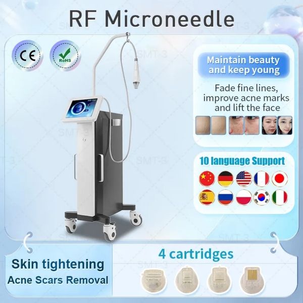 

stationary microneedle rf machine fractional skin tightening wrinkle remover removal radiofrequency rf microneedling machine