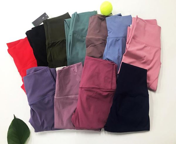 

lycra fabric solid color women yoga pants high waist sports gym wear leggings elastic fitness lady outdoor sports trousers5665623