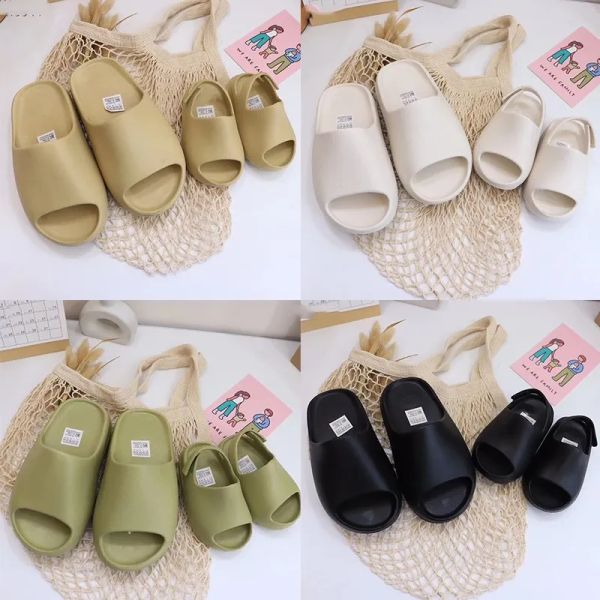 

slippers eva foam runner kids toddlers baby shoe boys girls designer antiskid sneakers kid tainers slides infants childrens desert shoes bon, Black