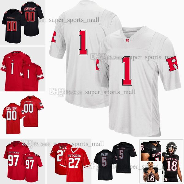 

ncaa s-6xl rutgers scarlet knights college football jerseys christian dremel jersey john guaimano hunter hayek tyler hayek ohamed sanu jerse, Black