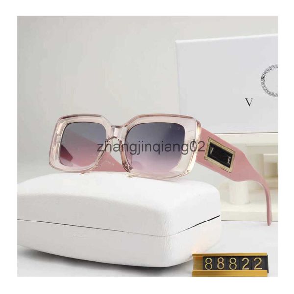 

designer versage sunglasses cycle luxurious fashion sports polarize square sunglass for mens womans vintage baseball new driving black pink, White;black