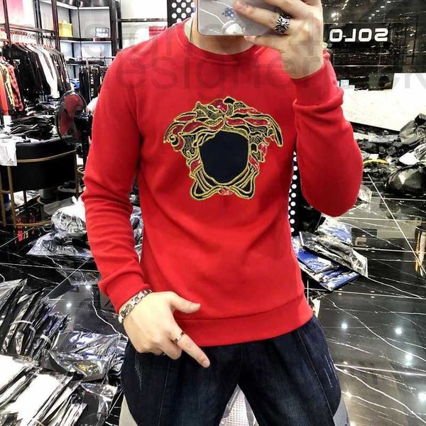 

men's hoodies & sweatshirts designer designer hoodie mens sweater embroidered long sleeved t-shirt man pullooversize sweatshirt 4xl 5xl, Black