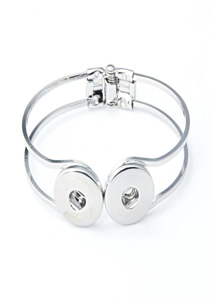 

no1 snap bangles silver plated diy snap jewelry double snap buttons4924477, Golden;silver