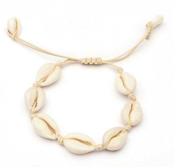 

handmade natural seashell hand knit bracelet shells bracelet women accessories beaded strand bracelet jewelry friendship4716003, Golden;silver