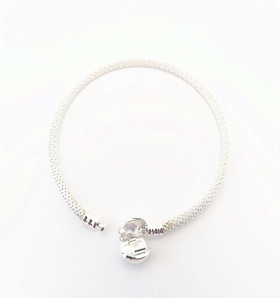 

net chain bracelet fashion women jewelry 925 silver plated lovely for pan replacement charm bead european style4382052, Black