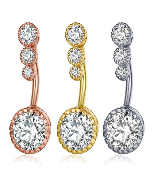 

new diamond dangle belly bars belly button rings belly piercing crystal flower body jewelry navel piercing rings flower shape pend7614260, Silver