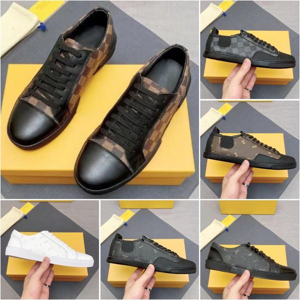 

time out men shoes travel shoes leather lace-up sneakers.cowhide fashion flat bottom designer letters platform men shoes business leisure gy, Black