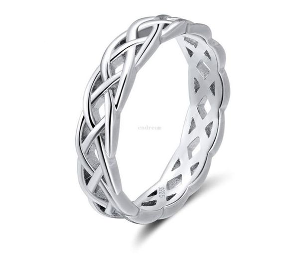 

hollow knot braid ring silver rose gold rings band for men women fashion jewelry will and sandy gift5215417
