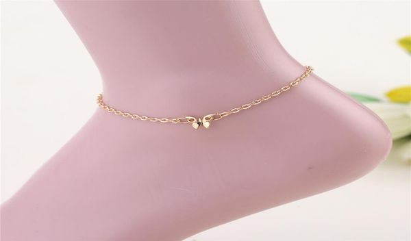 

jewelry temperament butterfly lady anklet simple gold plated anklet4571753, Red;blue