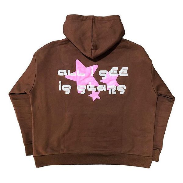 

womens hoodies sweatshirts brown letter star zipper hoodie women street harajuku korean version loose jacket y2k trend oversized sweatshirt, Black
