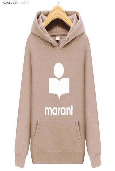 

2023 autumn winter men039s hoodie casual sweatshirt marant printed longsleeved pullover y15029056, Black