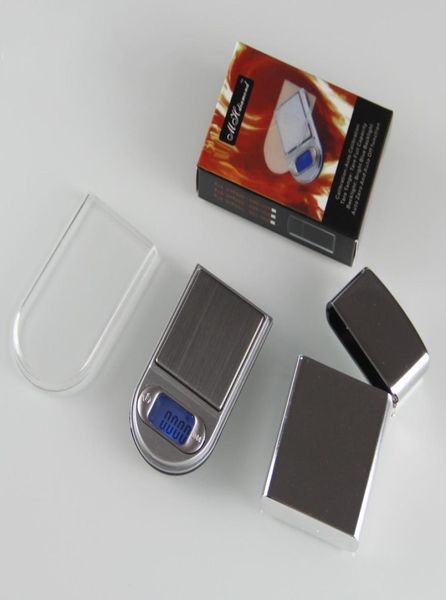 

10020001g portable digital pocket scale balance weight weighting led electronic lighter design jewelry scale4688029