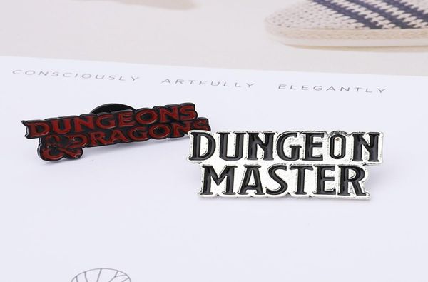 

dungeon master dungeons dragons brooches for women creative role playing game enamel pin jewelry clothes badge accessories gift4225772, Gray