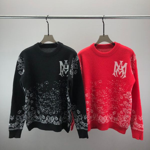 

2023 new europe women and mens designer sweaters retro classic luxury sweatshirt men arm letter embroidery round neck comfortable high-quali, White;black