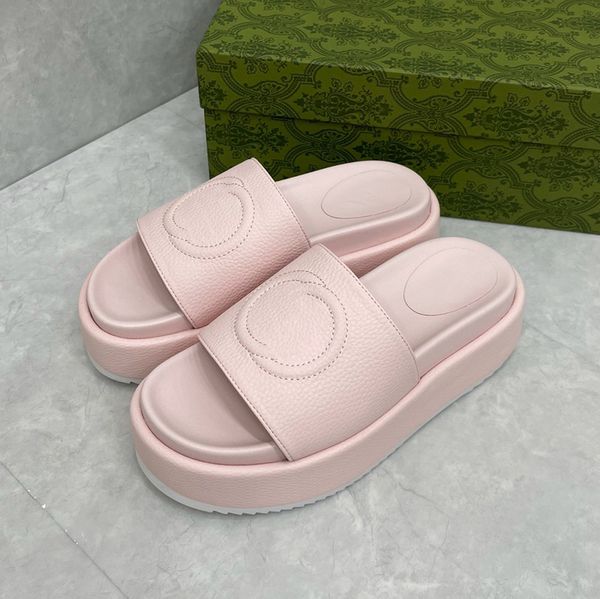 

womens pool comfort slide platform interlocking chunky sandals macaron flatform slippers fashion thick bottom mule home beach, Black