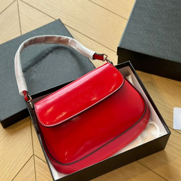 

handle designer bag womens shoulder bags luxury handbag casual handbag unique valentines day womens shiny leather mini flip shoulder bag pin