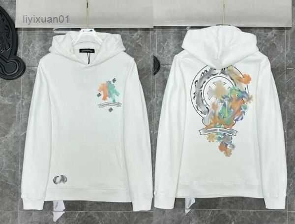 

men's hoodies sweatshirts mens chrome winter heart hoodie ch long sleeve loose coat hooded hoody men woman hip hop chromees hearts 32 y, Black