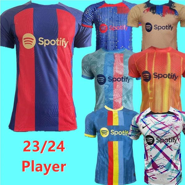 

2024 pedri lewandowski soccer jerseys gavi ansu fati 23/24 barcelonas supercup de futbol ferran braithwaite raphinha special player version, Black;yellow