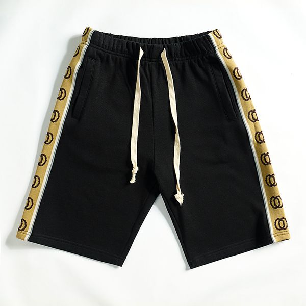 

men's shorts designer summer men's 3m reflective casual side print webbing letter g fashion streetwear retro classic style, White;black