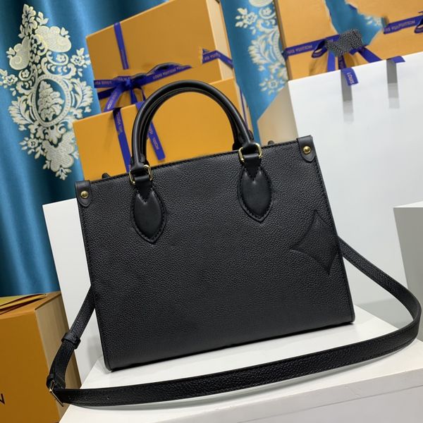 

onthego pm luxury totes designer bag womens handbags tote bag crossbody flower ladies casual genuine leather purse shoulder bags female larg