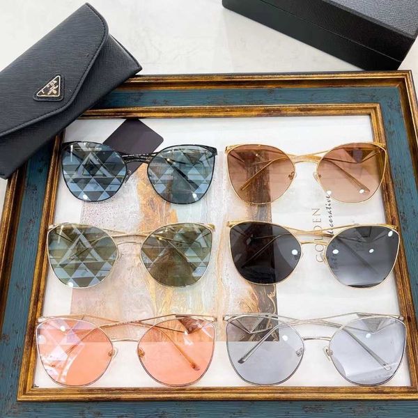 

designer pd sunglasses for men and women outdoor travel beach inverted triangle brand net red star personalized ins style fashion, White;black