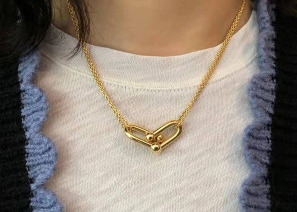

engagement womens l love necklace day classic party designer heart mother's necklaces clover gold valentine's necklace women day s, Silver