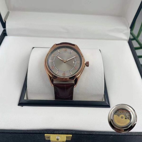 

luxury men's watches designer sapphire mirror datejust automatic watches three hands 41mm waterproof luminous sports montre luxury watc, Slivery;brown